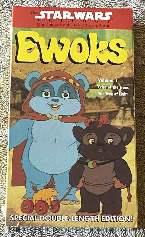 1990 Volume 1 STAR WARS EWOKS cartoon VHS video animated