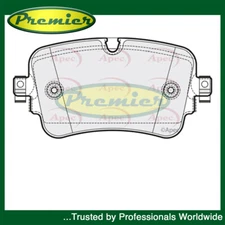 Premier Rear Brake Pads Set Fits Audi Q7 2015-2021 3.0 TDi 4.0 Electric