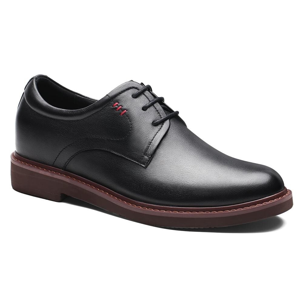 SAOLA US7.5 CHAMARIPA Scarpe da Ascensore Uomo Nero Scarpe Eleganti Altezza Aumento 7cm 2.7
