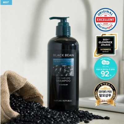 NATURE REPUBLIC Black Bean Anti Hair Loss Shampoo 520ml Hair Loss Care K-Beauty
