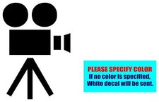 Filming camera 17 Vinyl decal sticker Truck Window Laptop Die Cut Wall Boat 7"