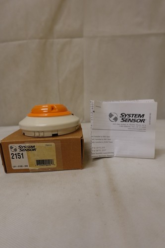 System Sensor 2151 Photoelectric Plug-in Smoke Fire Detector Head - NIB