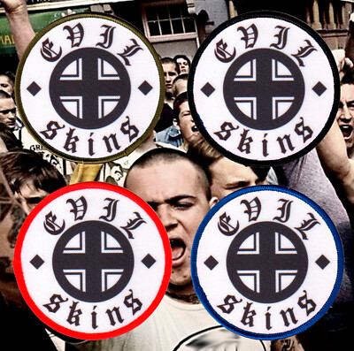 EVIL SKINS-LOGO''Aufnäher''Oi!/SKIN/WAY OF LIFE/PATCH/Oi!/PATRIOT/FRANCE