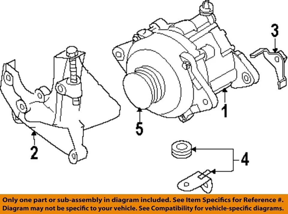 Used Alternator fits: 2008 Subaru Impreza STi Grade A - Изображение 3 из 4