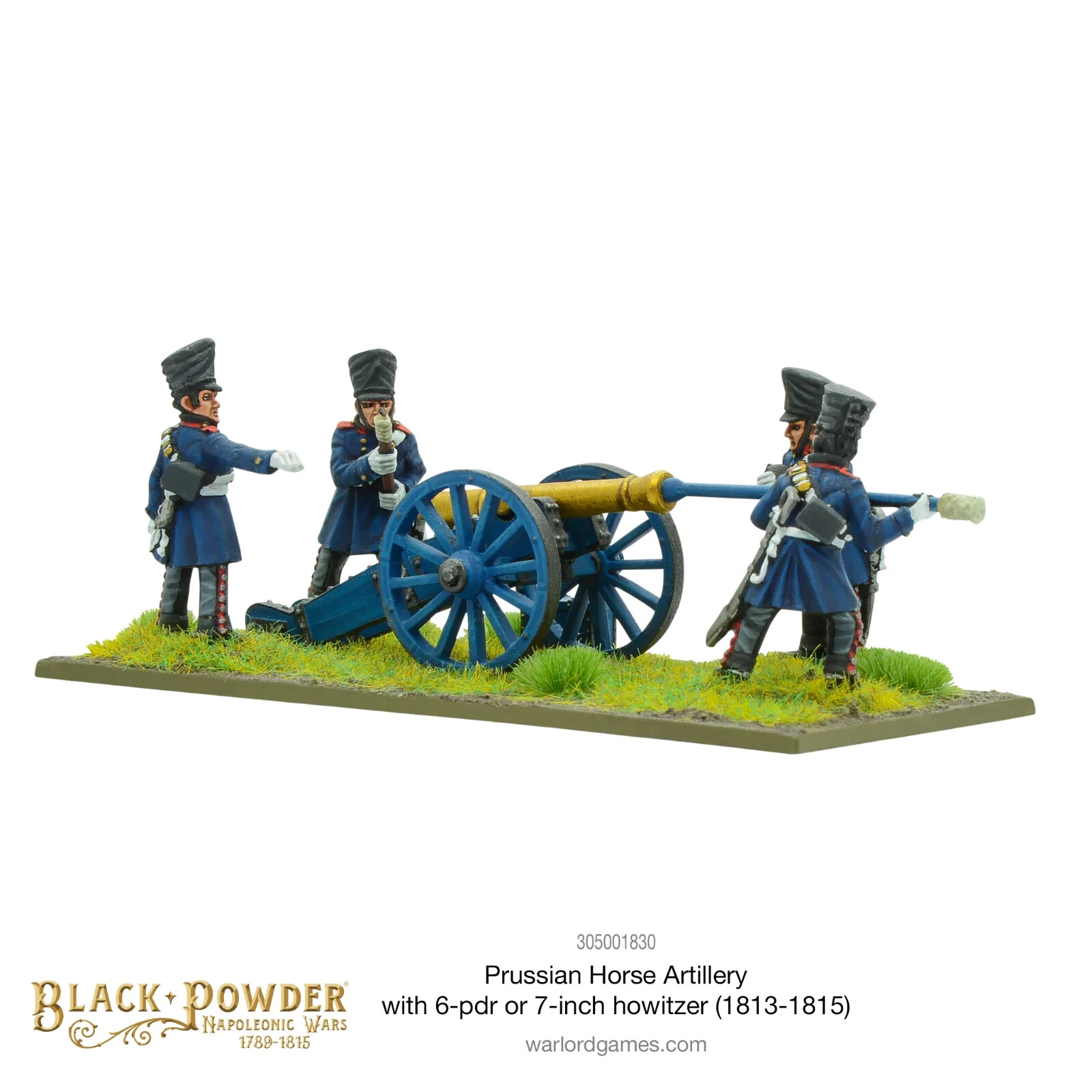 Napoleonic Prussian Horse Artillery with 6-PDR  - Warlord Games Black Powder