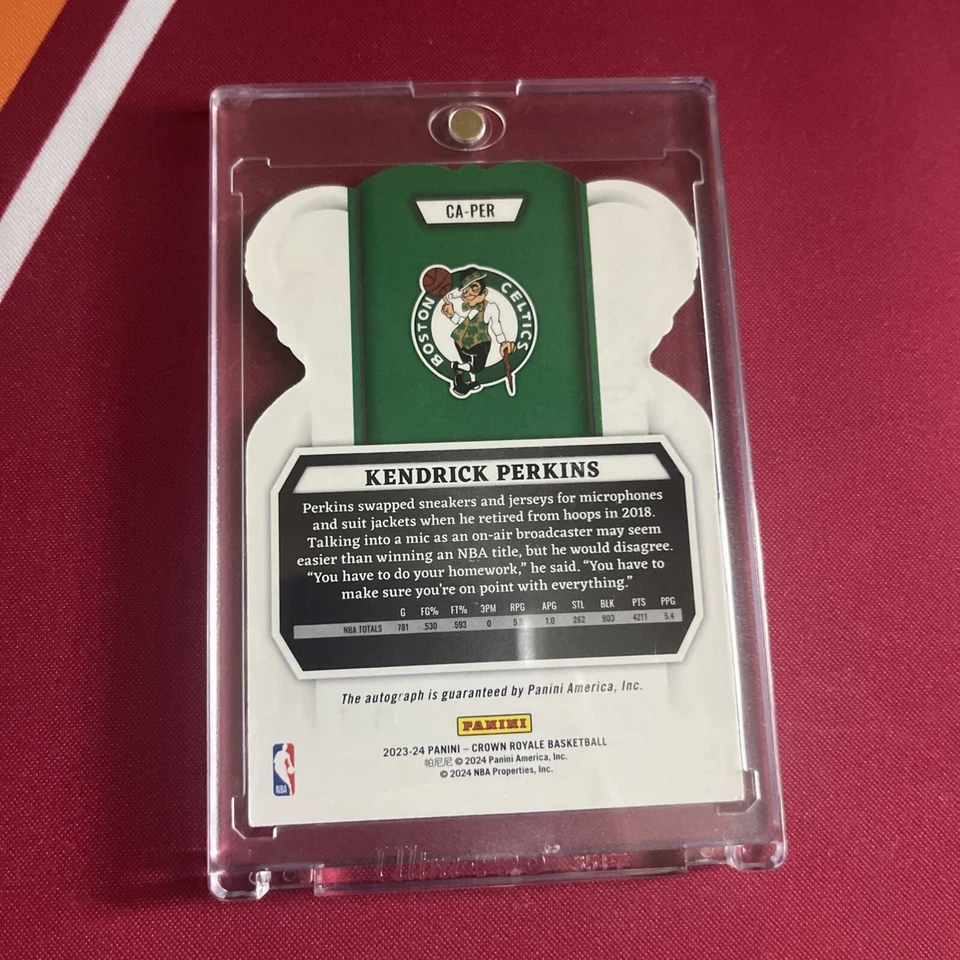 2023-24 Panini Crown Royale - Crown Autographs #CA-PER Kendrick Perkins /99 (AU) - Image 2 of 2