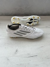 Adidas F50 Adizero IV FG Leather Mens Football Cleats White Silver GX3911