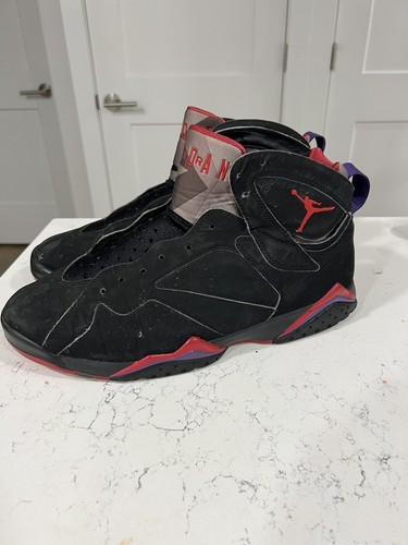 Air Jordan 7 Retro Raptors Size 13 2012, USED NO LACES