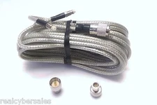 12 foot Super Dual Mini 8 CB Ham Radio Antenna Co-Phase Coax Cable SlimLine-UHF