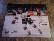 COLE PERFETTI AUTOGRAPHED 8X10 MATTE PHOTO SAGINAW SPIRIT INSCRIBED (A)