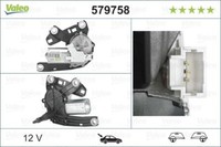 Valeo 579758 Wischermotor Hinten FüR CitroËN Opel Peugeot