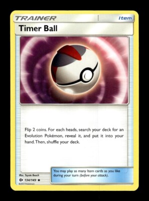 timer ball pokemon card Pokemon Sun & Moon Timer Ball 134/149