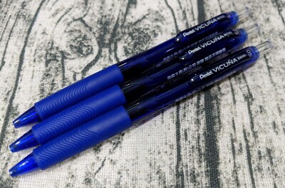 Pentel VICUNA Blue BLACK Red Ink Pens BX155 Soft Grip Japan Cheap Pentel VICUNA Blue BLACK Red Ink Pens BX155 Soft Grip Japan Cheap