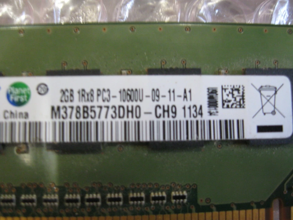 2x 2GB Sticks of DDR3 1333 MHz Samsung M378B5773DH0-CH9 - Image 3 of 4