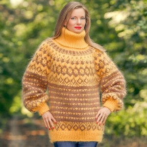 yellow designer sweater