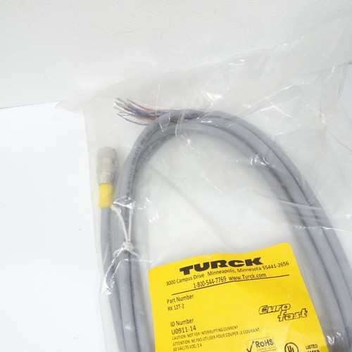 Turck RK 12T-2 Stellantrieb und Sensor Kabelsatz, Verlängerungskabel, 2m U0911-14 - Bild 4 von 6
