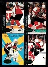 1992/93 Philadelphia Flyers Parkhurst Emerald Ice Parallel Team Set Of 18 Cards