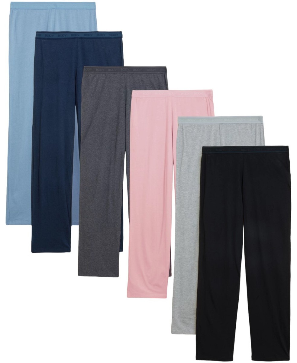 EX M\u0026S LADIES TROUSER Jersey elasticated waist STRAIGHT LEG COTTON MODAL  526 | eBay UK