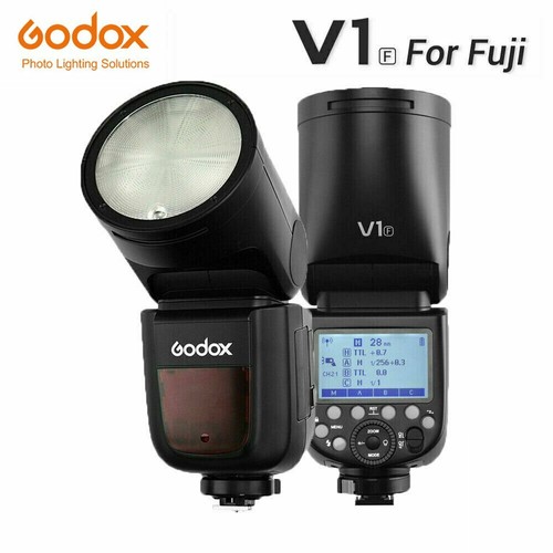 UK Godox V1F 2.4G TTL HSS Round Head Flash Speedlite For Fuji + S2 Bracket - Picture 2 of 11