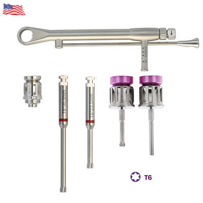 Implant Straumann Torque Wrench Kit SCS Screwdriver Drivers Ratchet Adapter Hex