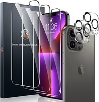 Lk 3X Schutzfolie GehäRtetes Glas 9H+ Mit 2X Schutzkamera FüR Iphone 13 Pro Max