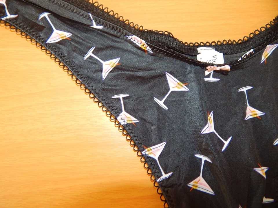 Victoria s Secret S Tanga String Thong Höschen Unterhose High Leg sexy schwarz - Bild 4 von 4