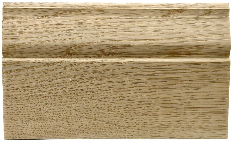 Unfinished White Oak Baseboard Moulding 3/4 in x 5-1/4 in x 7ft | Solid ...