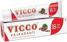 2X Vicco Vajradanti Toothpaste 100% Ayurvedic Toothpaste-gum tooth care 100 gm.