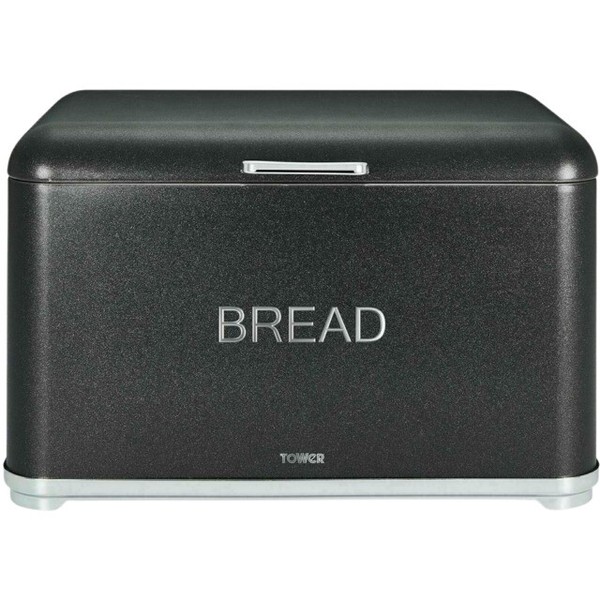Tower Glitz T826014B Bread Bin Black for sale online eBay