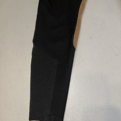 Dover Saddlery Knee Patch Riding Pants Tan Size 24 Black Waist 27” - Picture 6 of 14
