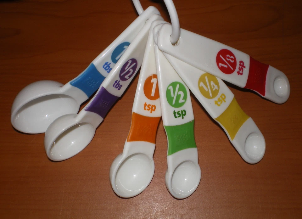 GOOD COOK Set of 6 Piece Measuring Spoon Set * Colorful Tools 1/8 tsp - 1 Tbsp - Image 3 of 4