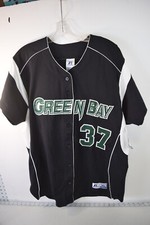 XL UW Green Bay UWGB Phoenix baseball softball jersey. BLACK #37. Horizon League