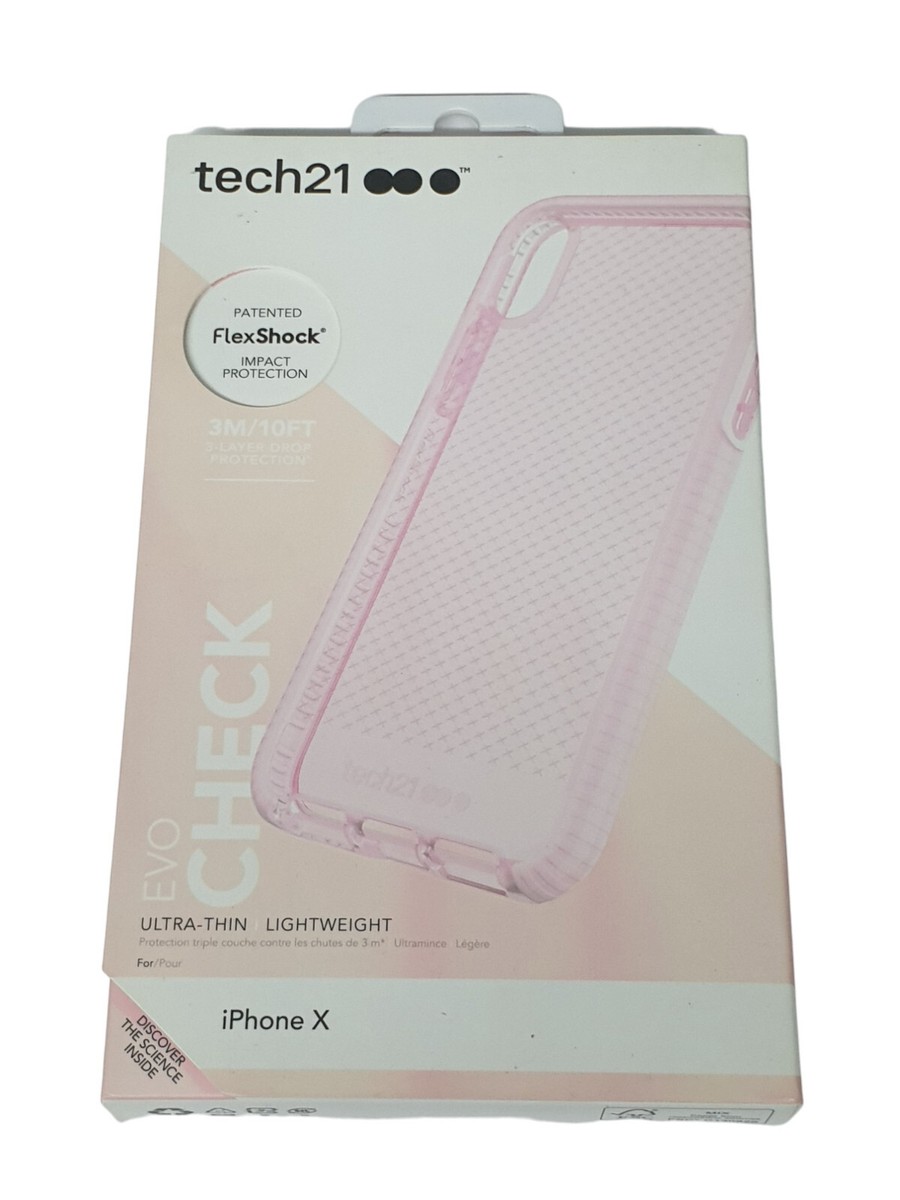 Tech21 iPhone X iPhone XS Evo Check Protective Snap On Back Case