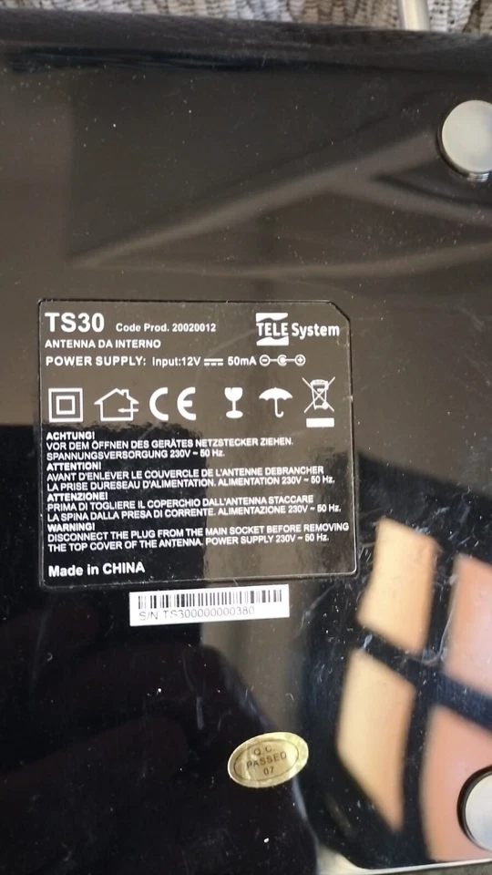 TS30 TELE System ANTENNA DA INTERNO 20020012 - Immagine 2 di 4