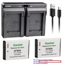 Kastar Battery Dual USB Charger for Samsung EA-BP85A EA-BP85A /E BP-85A BP85A