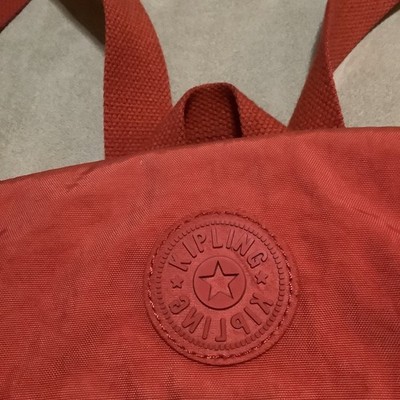 Kipling Queenie Backpack Rare Color Open Orange Vintage Orange Kipling Backpack, Medium Drawstring Style. - Etsy main image 4