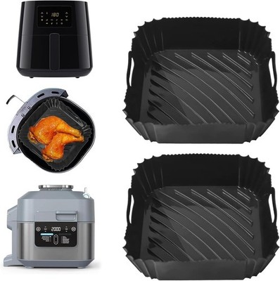 2PCS Silikonform Heißluftfritteuse Für Cosori, Silikoneinsatz Für XXL Friteuse