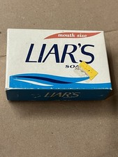 Vintage Novelty Liars Soap Gag Joke Gift 1982