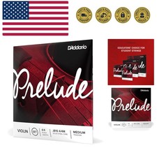 Durable and Affordable Prelude Violin Strings J810 4/4M  Perfect for Students