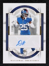 2023 National Treasures Rookie Signatures Gold 22/35 Deonte Banks #117 Auto 0u19