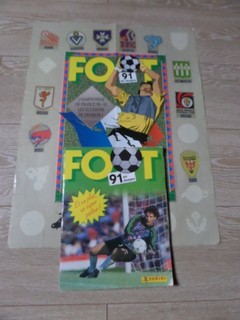 Album Panini FOOT 91 Rempli à 85% Stickers images championnat France Poster