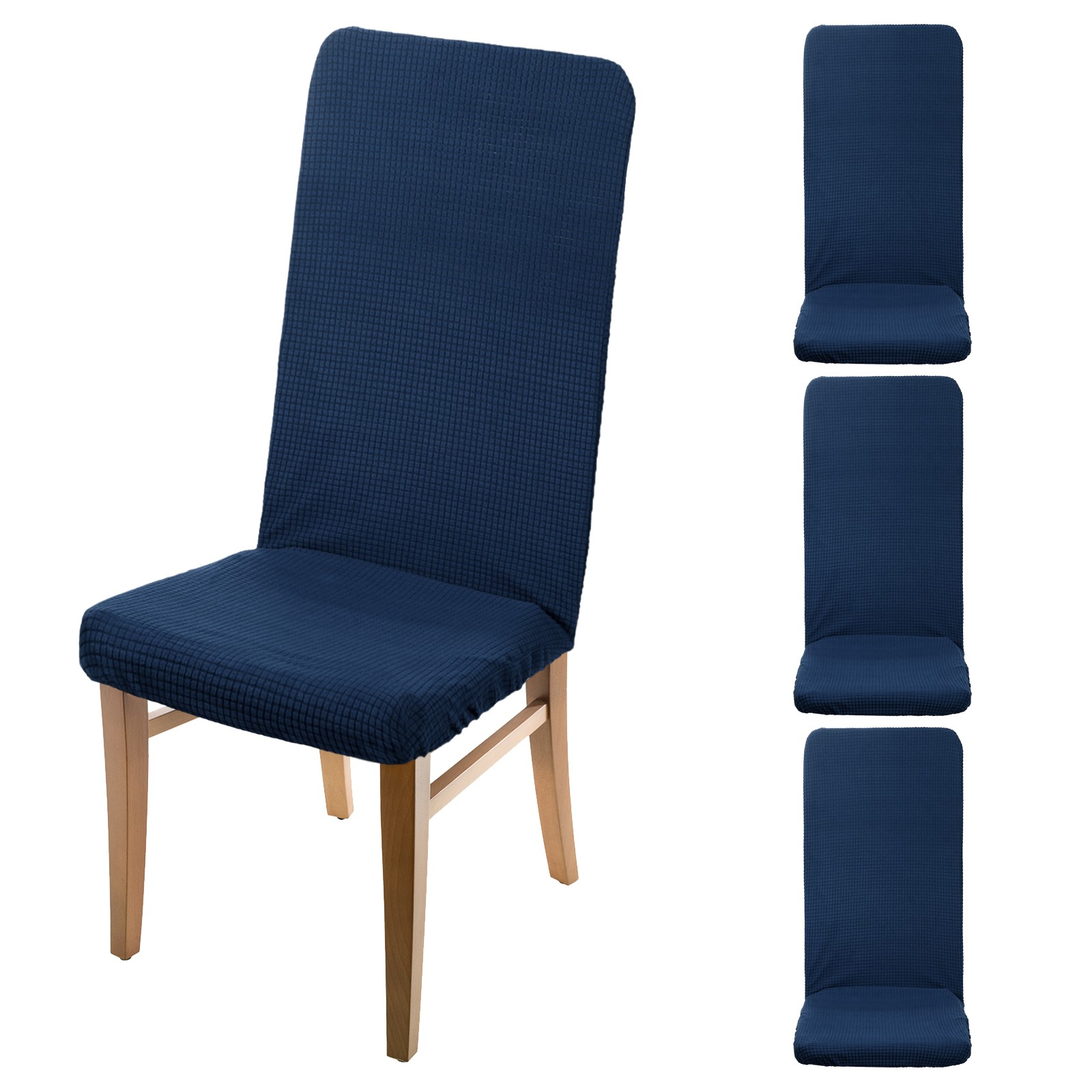 Covers, 53-60cm Parson Chair Slipcover, Navy Blue