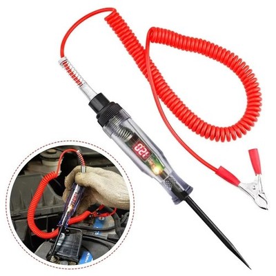 Digital Electric Voltage Circuit Tester Automotive Test Light Car Truck 6V12V24V