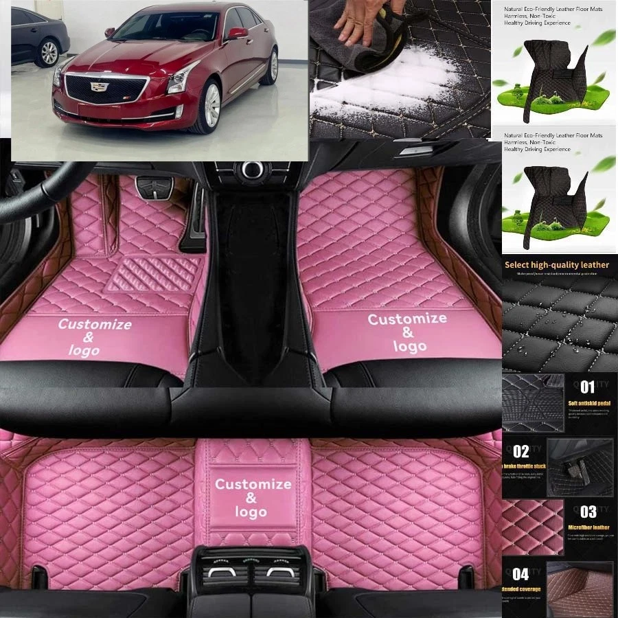 For Cadillac CTS sedan Car Floor Mats Carpets Cargo Liners Custom All Weather Foto 2 de 4