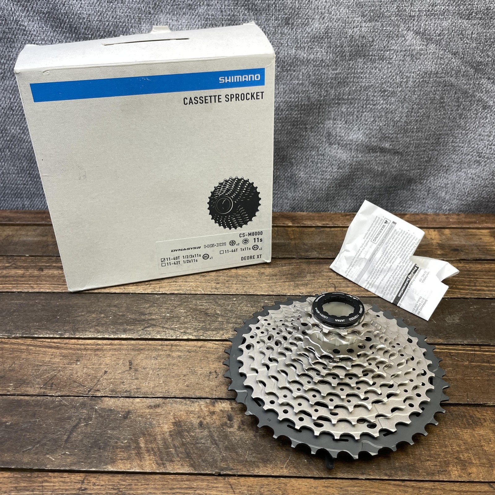 Shimano Deore XT CS-M8000 Cassette 11 Speed 11-40T MTB Silver HG-X11 Japan 11s