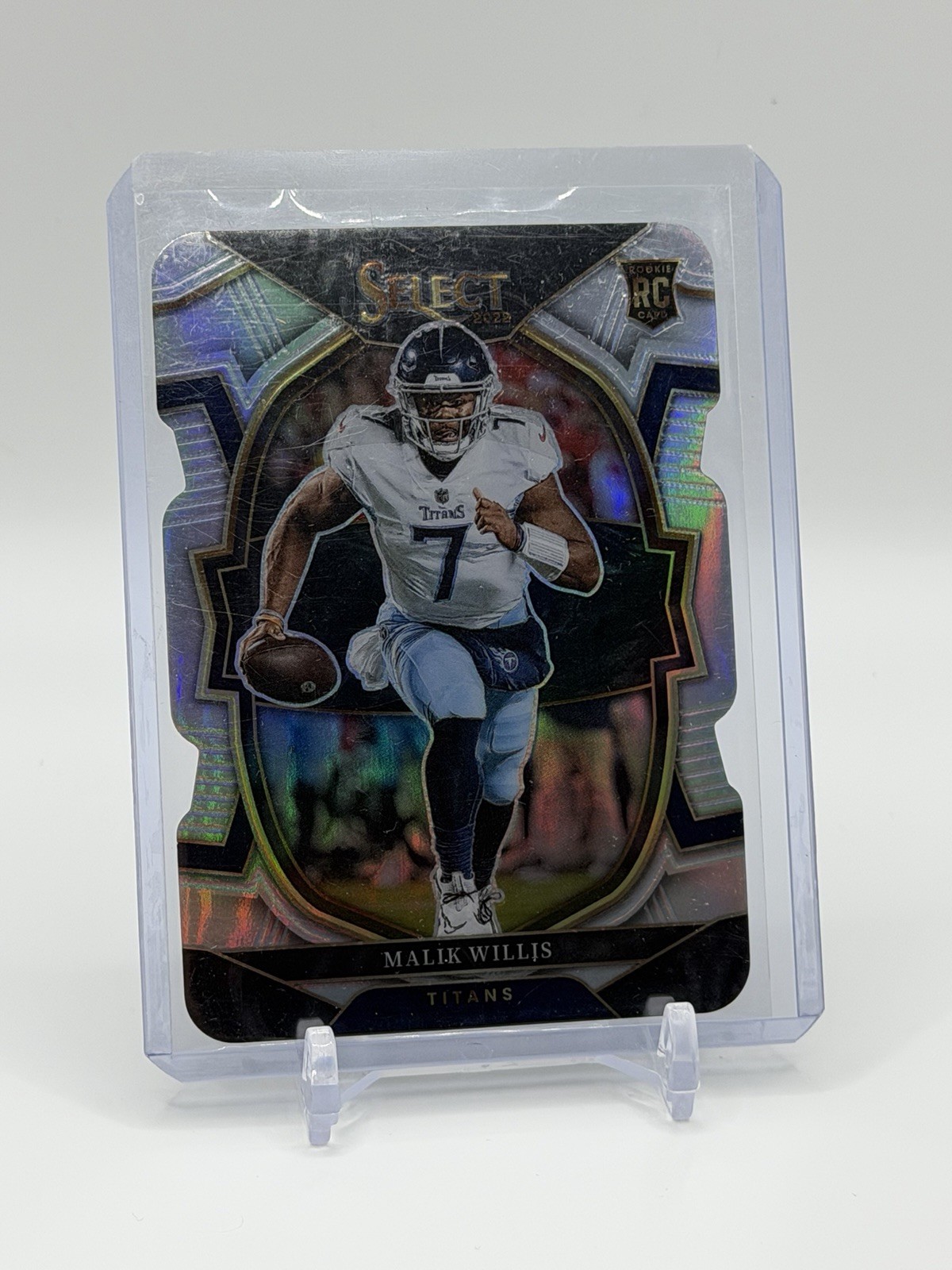 2022 Panini Select - Concourse Silver Die Cut Prizm #38 Malik Willis (RC)