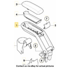 Mittelarmlehne Mini Cooper R56 2010-2012 gebraucht OEM 51169241205