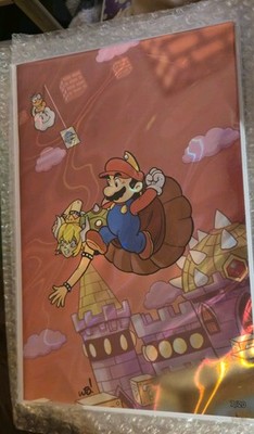 CHRIS PRATT FAME Super Mario 2025 Amazing Fantasy C2E2 Signed Lava Foil Ltd 7/20