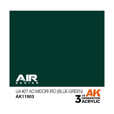 AK Paint IJA #27 Ao Midori Iro (Blue-Green) New