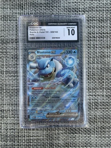 Blastoise ex 009/165 Sv: Scarlet & Violet 151 Holo CGC 10